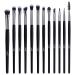MSQ 12PCs Eye Make Make Make Make Pag brush brush set make -up eyeshadow brush set make -up cosmetics brushes eyeshadow eyeshadow concealer powder eyeshadow brush 2 -black