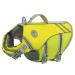 Vivaglory sports style life jacket for dogs with an excellent buoyancy adjustable & durable life jacket with a safe fastening system for small dogs yellow gray S: 48-58 cm (chest circumference) yellow-gray