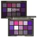 UCANBE Purple Eyeshadow Makeup Palette Dark Smokey Shimmer Matte Metallic Glitter Eye Shadow Pallet 15 Colors - Purple Witch