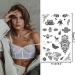 Aresvns Black Henna Tattoos | Fashion Women Henna Stickers | Waterproof Body Art Stickers - Christmas Gift - Buy Online on GoSupps.com