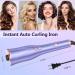 Automatic Curling Iron - Fast Heating Wand with 4 Temp Settings up to 430? & Timer - Dual Voltage, Anti-Scald, Auto Shut-Off - Purple - Buy Online on GoSupps.com