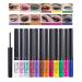 Liquid Eyeliner Set Matte 12 Colors Highly Pigmented Smudge-Free Eyeliner
