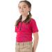 Horze Kids' Short Sleeved Equestrian Sun Shirt - Pink/Peacoat Dark Blue - XL (EU 158-164) | Moisture-Wicking, UV Protection, Mesh Under-Sleeves - Buy Online on GoSupps.com