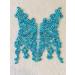Handmade Light Blue Rhinestone Lace Bodice Applique Trim for Clothing - Sew On Beads Sequins Patch - Buy Online on GoSupps.com