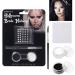 BOBISUKA Black White Face Paint Bride Makeup Kit Halloween Makeup Kit Includes Black & White Face Paint Brush Costume Accessories Crystal Sheet for Halloween Party Costume Skeleton SFX Makeup