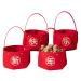 New Year Candy Basket - Festive Candy Gift Basket Non-Woven Fabric DIY Candy Basket Candy Tray for Home Kitchen New Year Jmedic