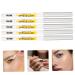 Housoutil 5pcs White Lying Silkworm Pen Eyeshadow Stick Eye Makeup Tools Eye Shadow Makeup Cosmetics Matte Set