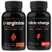NutraChamps L-Arginine Capsules and Nitric Charge Capsules 2 Pack Bundle