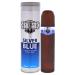 Cuba Silver Blue Eau de Toilette Spray for Men 3.3 Ounce brown