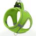 Joyal dog harness reflective soft padded dog dishes air-mesh breathable breast dishes for small medium-sized dogs M green M-breast: 42-47cm green