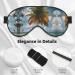 Palm Tree Tropical Print Unisex Sleep Mask | Double-Sided Eye Mask for Sound Sleep & Skin Care - Buy Online on GoSupps.com