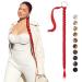 REECHO DIY Braid Ponytail Extension Long Straight Wrap Around Ponytail Hair Extensions Natural Soft Synthetic Hairpieces for Women - Red 180g 34Inch-180g Red