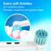 4-Pack Extra Soft Bristle Toothbrush Heads for Oral B Electric Toothbrushes - Compatible with Braun Models - Gentle Care for Sensitive Gums - Buy Online on GoSupps.com
