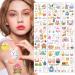 Easter Temporary Tattoos Easter Eggs Rabbit Tattoo Stickers Waterproof Body Paints Decal for Carrot Bunny Decorations Design Fake Tattoo Stickers Set Easter Favors Party Supplies (10 Sheet)