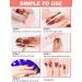 EBANKU Brown Gold Foil Gel Nail Strips - 20 Stickers with Nail File & Sealing Strip - Buy Online on GoSupps.com