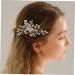 Ipetboom Bridal Pearl Comb Hair Comb for Girls Bride Hair Clip Girl Hair Clips Rhinestone Hair Comb Clip Pearl Hair Comb Pearl Hair Clips Bridal Tiara Accessories Women's Wedding Zinc Alloy - Buy Online on GoSupps.com