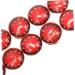 NUOBESTY 100 pcs 12 women's DIY glass charms round patch necklace Ring face Gift bra replace wrapped thank you gifts epaulets lucky beads earrings football ceramic tile shoulder epaulets - Buy Online on GoSupps.com
