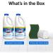 2 Splash-Less Bleach Cleaners + Microfiber Towel + Sponge - 40oz Disinfecting Bleach Cleaner | Bulk Home Refill for Laundry Floors Bathroom & Tile (80oz Total - Buy Online on GoSupps.com