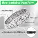 Jeroot Magnet Hard Band - Pure Titan-Power Men's Magnetic Bracelet for Health - Adjustable 3500 Gauss Silver Closure Bracelet - Buy Online on GoSupps.com