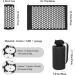 Acupress Toweratte & Pillow Set | Spike Yoga Mat for Massage & Wellness | Tension Relief & Muscle Recovery | Includes Carrying Bag - Black - Buy Online on GoSupps.com