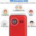 Artfone Senior Cell Phone 2G GSM Folding Mobile with Large Buttons SOS Button 2.4 Color Display & Dual SIM No Contract Perfect for Seniors (Red F20) - Buy Online on GoSupps.com