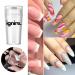 Ignire French Tip Nail Stamp 2 Pc Nail Art Stamper Kit Clear Silicone Nail Stamping Jelly Stamper For Long & Short Nails with Scraper Nail Stamper Kit for French Manicure Home DIY Nail Salon - Buy Online on GoSupps.com