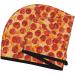 Fast-Drying Hair Towel Wrap | Button Design Towel Turban - Pizza Print - Buy Online on GoSupps.com