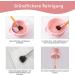 Makeup Brush Cleaning Mat Silicone Makeup Brush Holder Foldable Makeup Brush Scrubber Pad Cleaning Mat Drying Hook Daily Storage 3-in-1 Portable Makeup Tool (Pink) - Buy Online on GoSupps.com