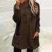 AMhomely Women's Plus Size Double Fleece Hooded Jumper - Coffee, 3XL - Buy Online on GoSupps.com