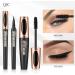 Mascara and Eyeliner Set 4D Silk Fiber Volume and Length Mascara with Eyeliner Pencil Waterproof and Smudge-proof - Buy Online on GoSupps.com