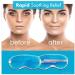 Cooling Eye Mask GLAMZA Reusable Hot Cold Gel Bead Eye Mask for Dark Circles Puffy Eyes Migraine Headache - Blue - Buy Online on GoSupps.com