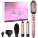 Brightup Air Styler Hair Dryer Brush with 110000 RPM High-Speed Negative Ionic Blow Dryer Auto Wrap Curlers Professional Multi Hair Styler for Fast Drying Curling Straightening Volumizing & Styling