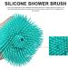 Bubble Brush for Dogs - Pet Shampoo Scrubber & Massager | Soft Silicone Bath Brush for Long & Short Haired Pets - Blue - Buy Online on GoSupps.com