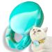 moosh Silicone Airtag Holder for Dogs and Cats | Perfect for Pet Trackers | Safe & Stylish Ice Cream Color
