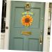 Zerodeko Fall Decor Home D cor Pendant Iron Welcome Card Sunflower 3d Front Door Wreath Sunflower Door Plaque - Buy Online on GoSupps.com