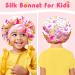 Bonnet Queen 2 Pcs Satin Silk Baby Night Hair Care - Adjustable Curly Hair Protection for 0-36 Months - Smooth & Breathable - Yellow & Pink - Buy Online on GoSupps.com