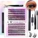 Laluerck DIY Lash Extension Kit C Curl Cluster Lashes with Glue and Lash Applicator Tools for Self Application at Home Set 2 - Buy Online on GoSupps.com