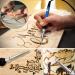 Wood Burning Kit 95pcs with Adjustable Temperature Control - Ideal for Embossing, Carving, and Soldering - Includes Soldering Pen and Carrying Box - Buy Online on GoSupps.com