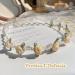 Bride Headband White Rose Pearl Hair Bands Bridal Wedding Elastic Padded Headbands with Ribbon Bridesmaid Elegant Tiara Hair Accessories for Women & Girls Thin Non-slip Hairband - Buy Online on GoSupps.com