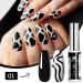 Liner Nail Gel Polish - Black Gel Liner Nail Art Polish Soak Off French Manicure Gel for Drawing Lines and Color Painting UV Liner Gel for Nail Starter Home DIY Nail Art - Buy Online on GoSupps.com