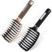 Chef Vinny 2 Pack Boar Bristle Hair Brush Curved and Vented Detangling Hair Brush for Women Long Thick Thin Curly & Tangled Hair Vent Brush Paddle Brush - Buy Online on GoSupps.com