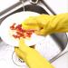 3 Pairs Rubber Gloves Thickening Cleaning Gloves Reusable Dishwashing Gloves Yellow Waterproof Gloves for Household - Buy Online on GoSupps.com