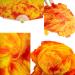 Women Belly Dance Silk Fan Veils - Gradual Orange - 1 Pair - Buy Online on GoSupps.com