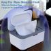 2 Pack Baby Wipes Dispenser with Lids - Refillable Wipe Holder for Bathroom & Travel - Keeps Wipes Fresh - Grey & Blue - Buy Online on GoSupps.com
