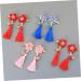 ibasenice 2 Pairs Kids Barrettes for Hair Hanfu Hair Accessories Girl Barrettes Clip Flower Hair Clip Kids Hair Accessories Hair Clip for Han Chinese Clothing Child Candy Bag Tassel - Buy Online on GoSupps.com