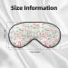 Floral Flamingo Eye Mask - Adjustable Soft Imitation Silk Night Blindfold | International Shipping - Buy Online on GoSupps.com
