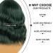 Lancaini Dark Green Short Bob Wig with Bangs for Women - Synthetic Loose Wavy Shoulder Length Cosplay Wig for Girls - Buy Online on GoSupps.com