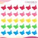 JASVERLIN Colorful Mini Butterfly Hair Clips - 50 pcs Bulk Set, Y2K 90s Cute Claw Hair Accessories for Women, Girls, Kids - No Slip, Thin Thick Curly Hair - 5 Assorted Colors (Basic Color) - Buy Online on GoSupps.com