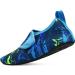 Centipede Demon Kids Water Shoes | Quick Dry Aqua Socks for Beach & Swim | Dark & Light Blue | Size 1-2 Little Kid - Buy Online on GoSupps.com