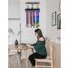 Trophy and Medal Display Shelf with Wooden Trophy Shelf - Race Medal Rack for Gymnastics - Easy to Install - Black - Buy Online on GoSupps.com